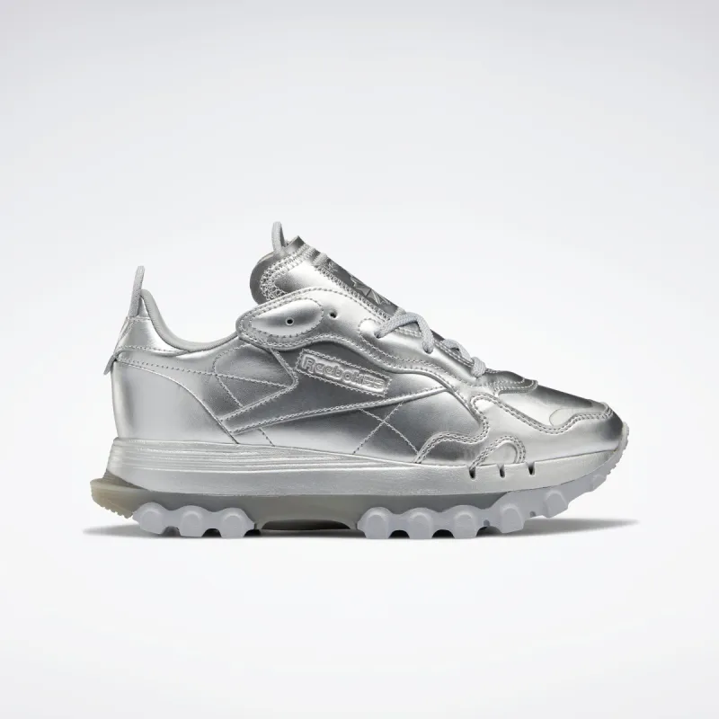 Reebok Footwear Women Cardi B Classic Leather Shoes Silvmt/Silvmt/Pewter sold by Reebok