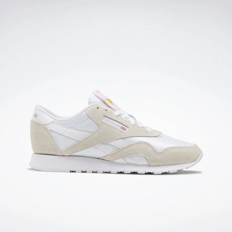 Reebok Footwear Women Classic Nylon Shoes White/White/Lgtgre sold by Reebok