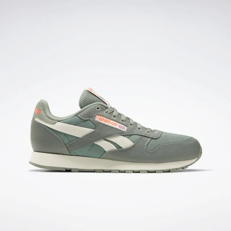 Reebok Footwear Men CL LTHR HARGRN/CLAWHT/ORNFLR sold by Reebok