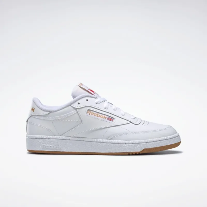 Reebok Footwear Men CLUB C 85 FTWR WHT/TRUE BEIGE/REEBOK LEE sold by Reebok