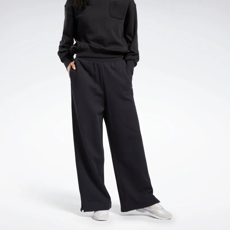 Reebok Apparel Women Classics Wide-Leg Joggers Black made by Reebok