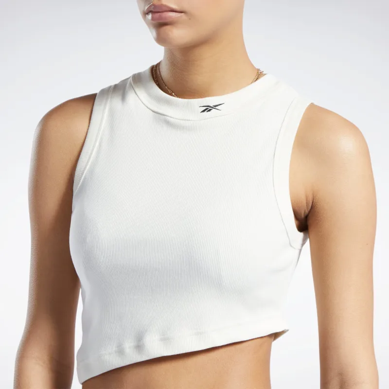 Reebok Apparel Women Classics Cropped Ribbed Tank Top Clawht sold by Reebok