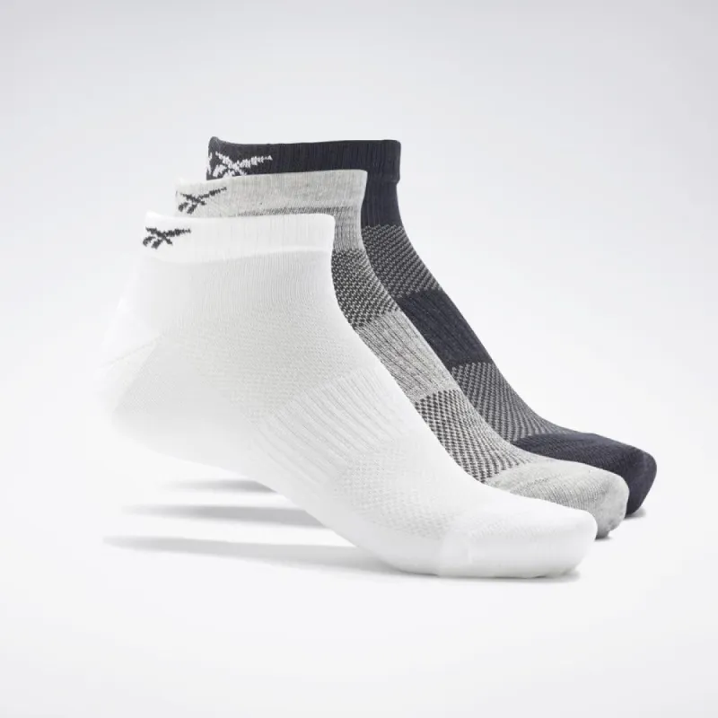 Reebok Apparel Men Active Foundation Low-Cut Socks 3 Pairs BLACK/WHITE made by Reebok