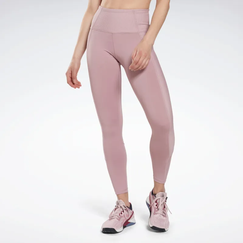 Reebok Apparel Women Rib High-Rise Leggings Inflil sold by Reebok