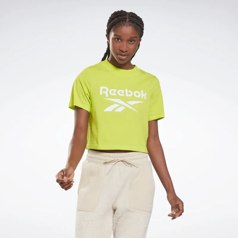 Reebok Apparel Women Reebok Identity Cropped T-Shirt Aciyel sold by Reebok