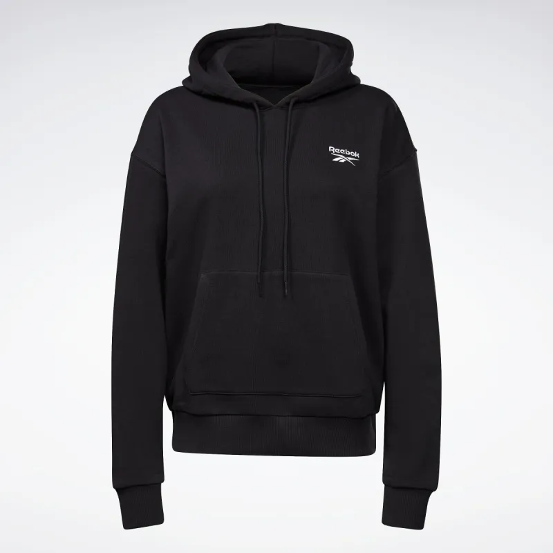 Reebok Apparel Women Reebok Identity French Terry Hoodie Black made by Reebok