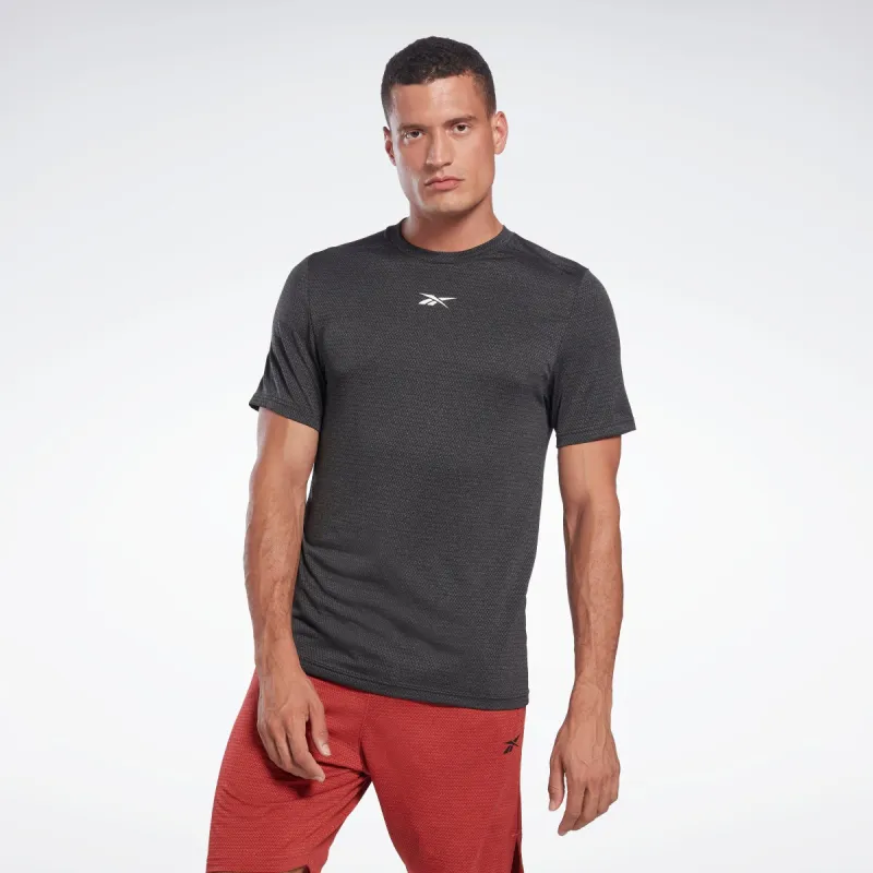 Reebok Apparel Men Workout Ready Melange T-Shirt Nghblk sold by Reebok