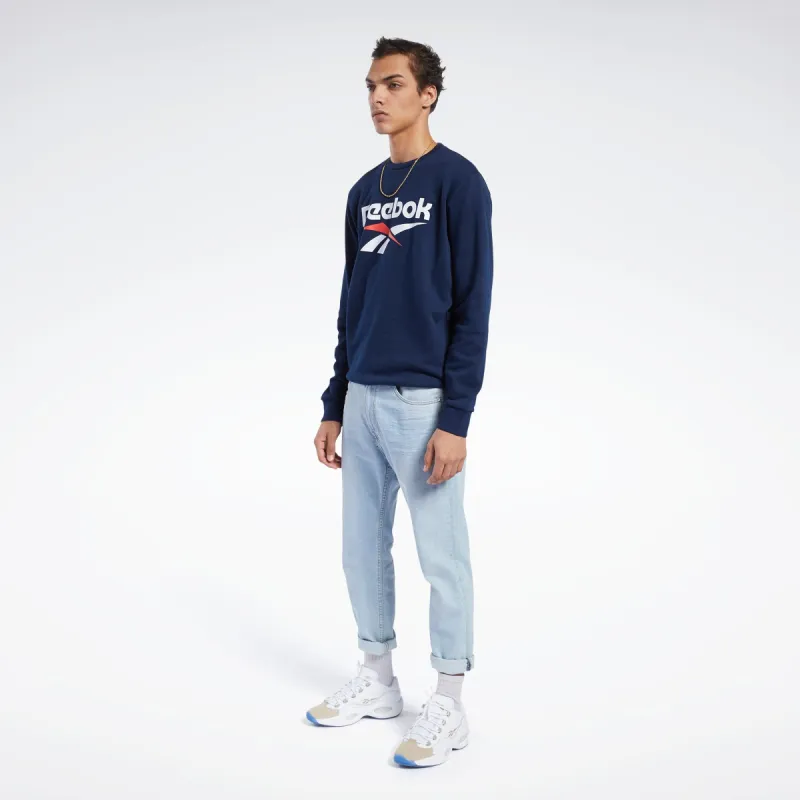 Reebok Apparel Men Classics Vector Crew Sweatshirt Conavy sold by Reebok