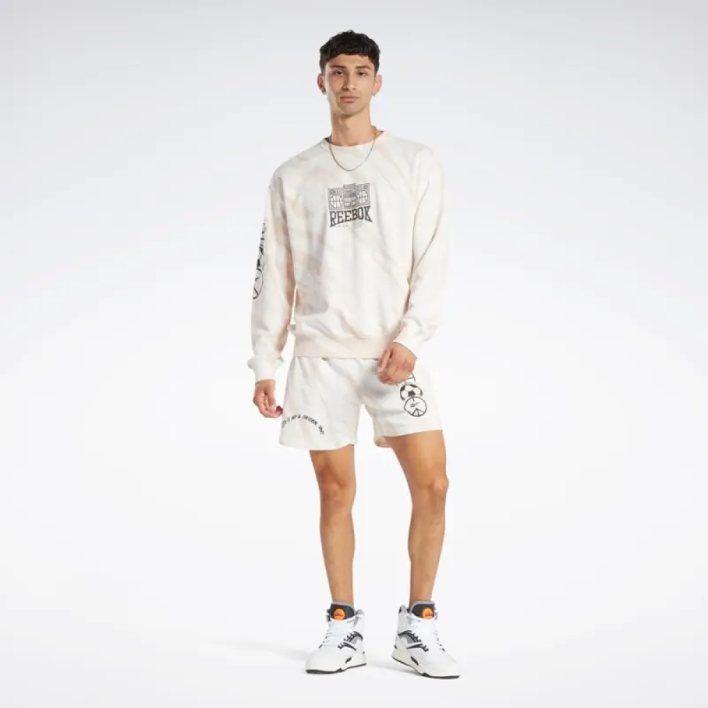 Reebok Apparel Men Classics Block Party Crew Sweatshirt CHALK sold by Reebok