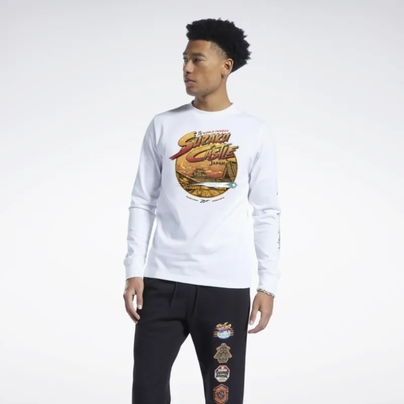 Reebok Apparel Men Street Fighter Long Sleeve T-Shirt WHITE sold by Reebok