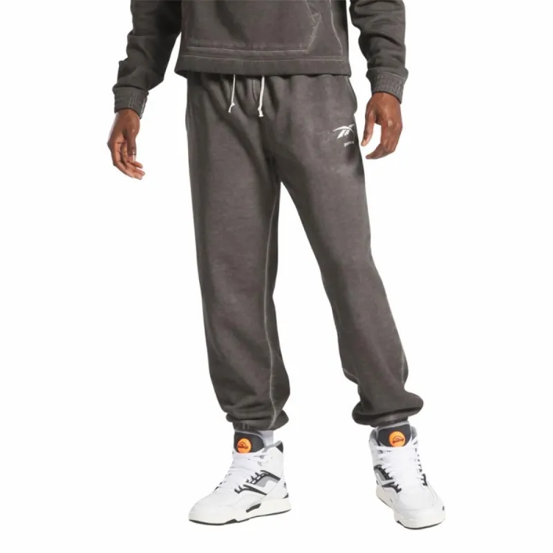 Reebok Apparel Men Reebok Basketball Court Top Bi-Dye Fleece Joggers BLACK sold by Reebok