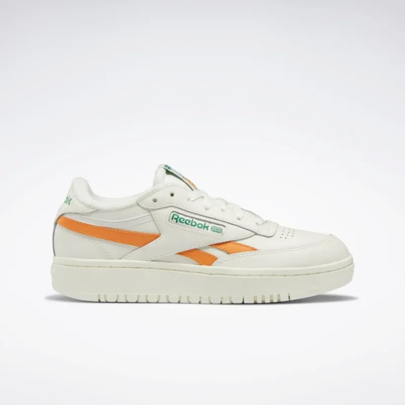 Reebok Footwear Women CLUB C DOUBLE REVENGE SHOES CHALK/GLEGRN/PEAFUZ sold by Reebok