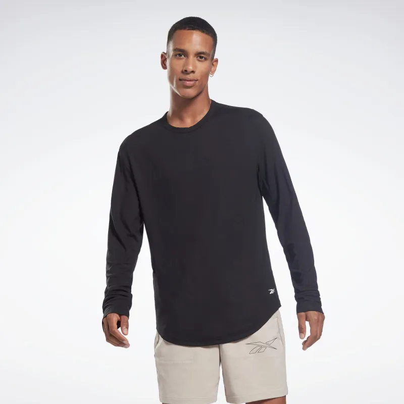 Reebok Apparel Men Activchill+Dreamblend Long-Sleeve Top Long-Sleeve Top Black made by Reebok