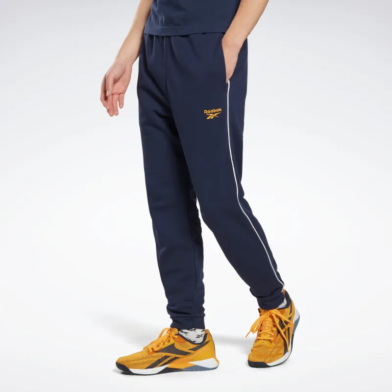 Reebok Apparel Men Workout Ready Piping Joggers Vecnav sold by Reebok