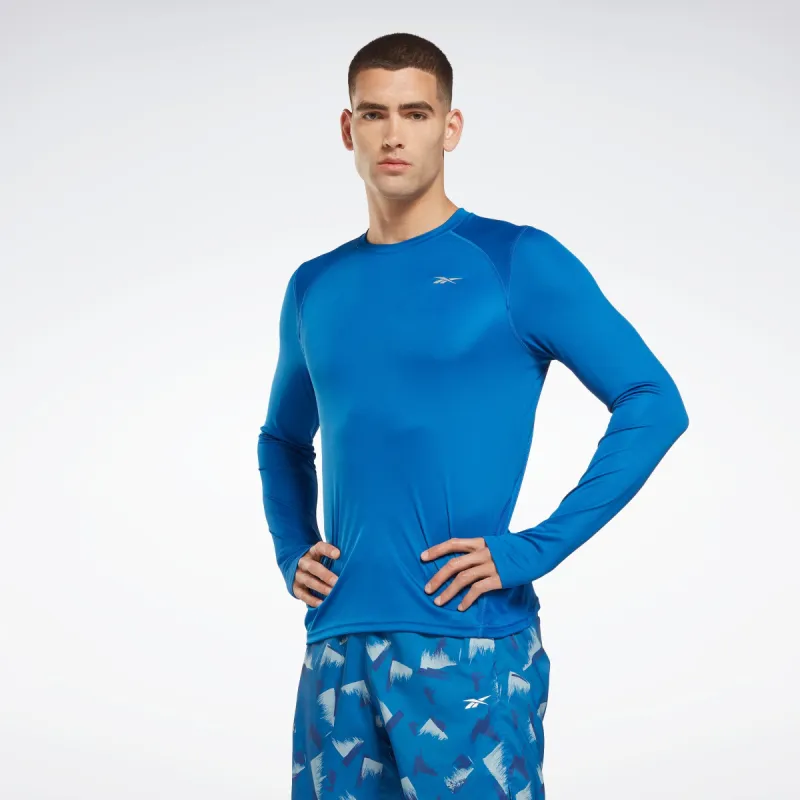 Reebok Apparel Men Running Long-Sleeve Top T-Long-Sleeve Top Vecblu sold by Reebok
