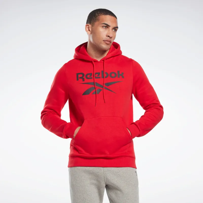 Reebok Apparel Men Reebok Identity Fleece Hoodie Vecred/Black sold by Reebok