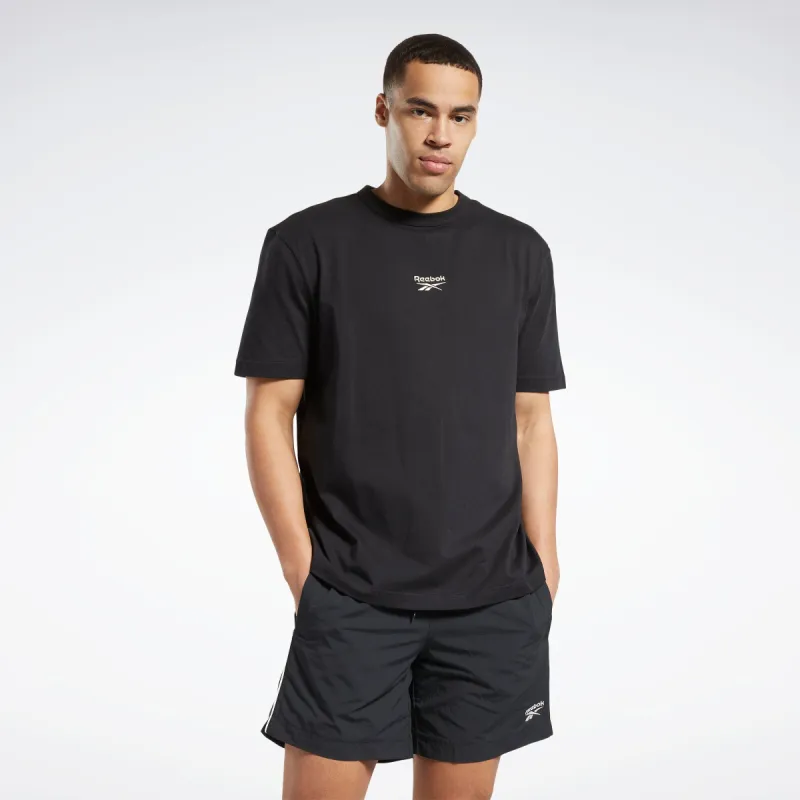 Reebok Apparel Men Classics Small Vector T-Shirt Black sold by Reebok