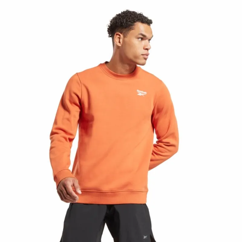 Reebok Apparel Men Reebok Identity Fleece Vector Crew Sweatshirt BURORA sold by Reebok