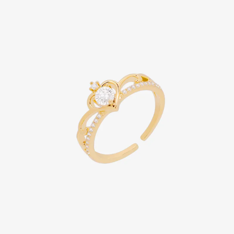 Princess crown ring made by NABI LONDON
