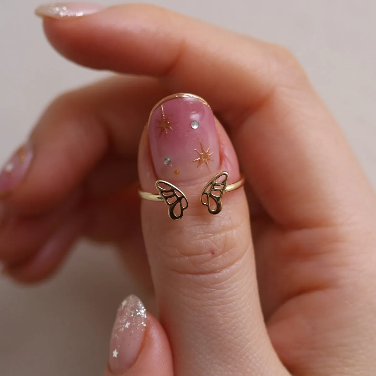 Butterfly wing ring sold by NABI LONDON product image thumbnail 2