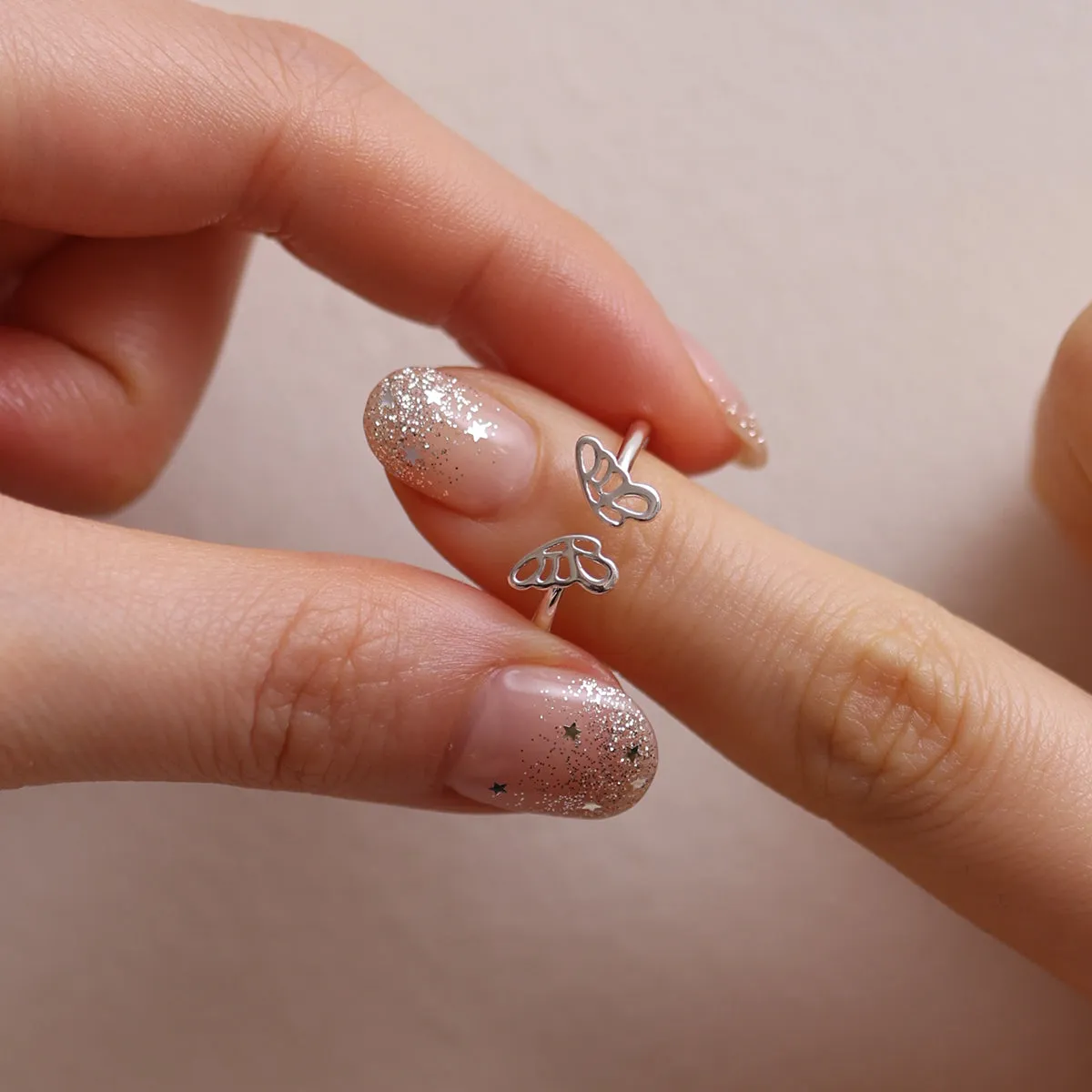 Butterfly wing ring sold by NABI LONDON product image thumbnail 4