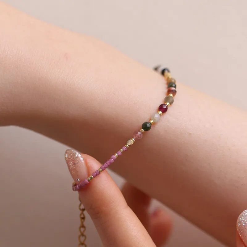 Tourmaline beaded bracelet sold by NABI LONDON