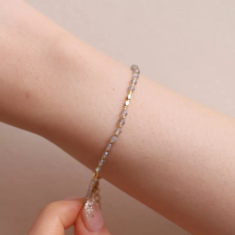Labradorite beaded bracelet sold by NABI LONDON