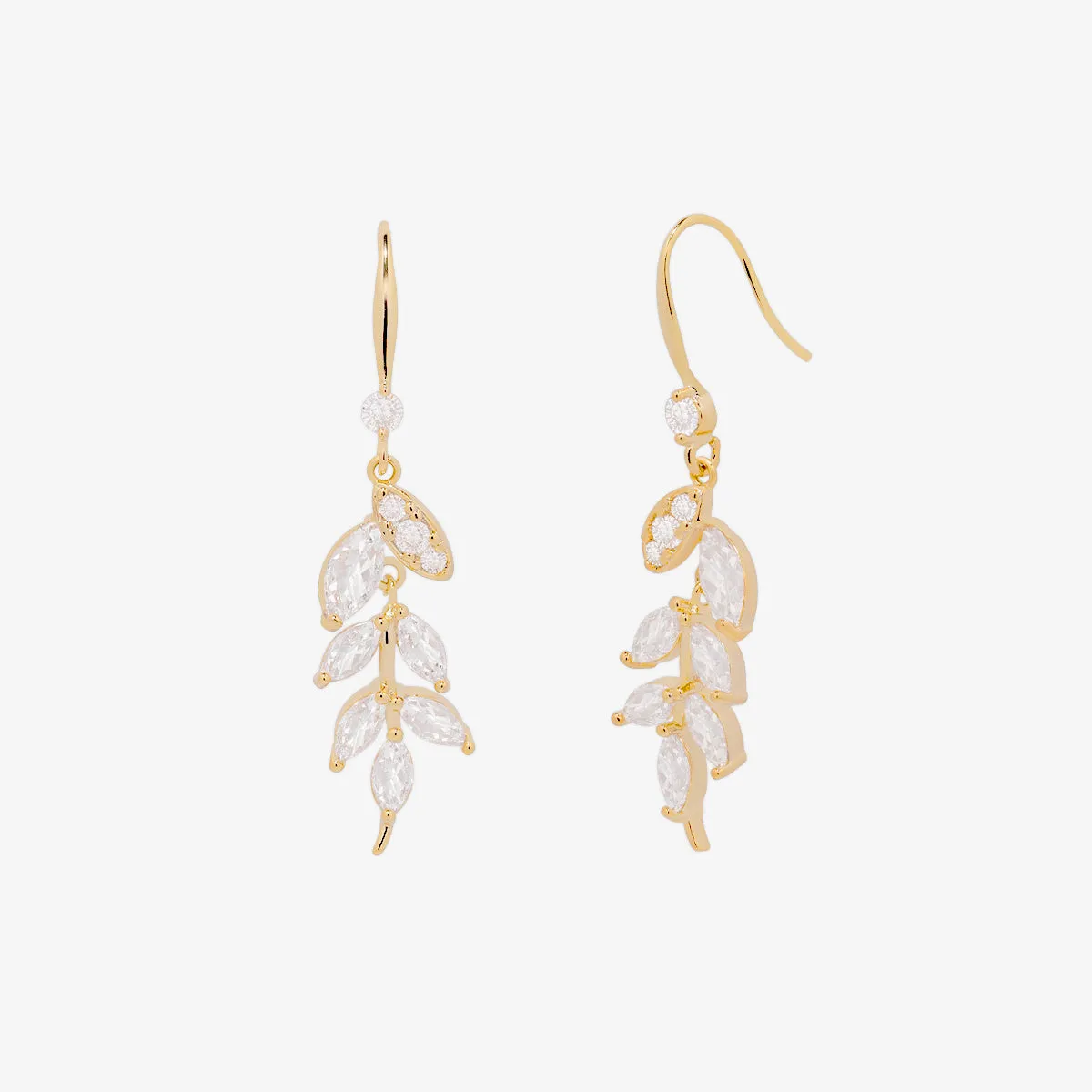Vine drop hook earrings sold by NABI LONDON