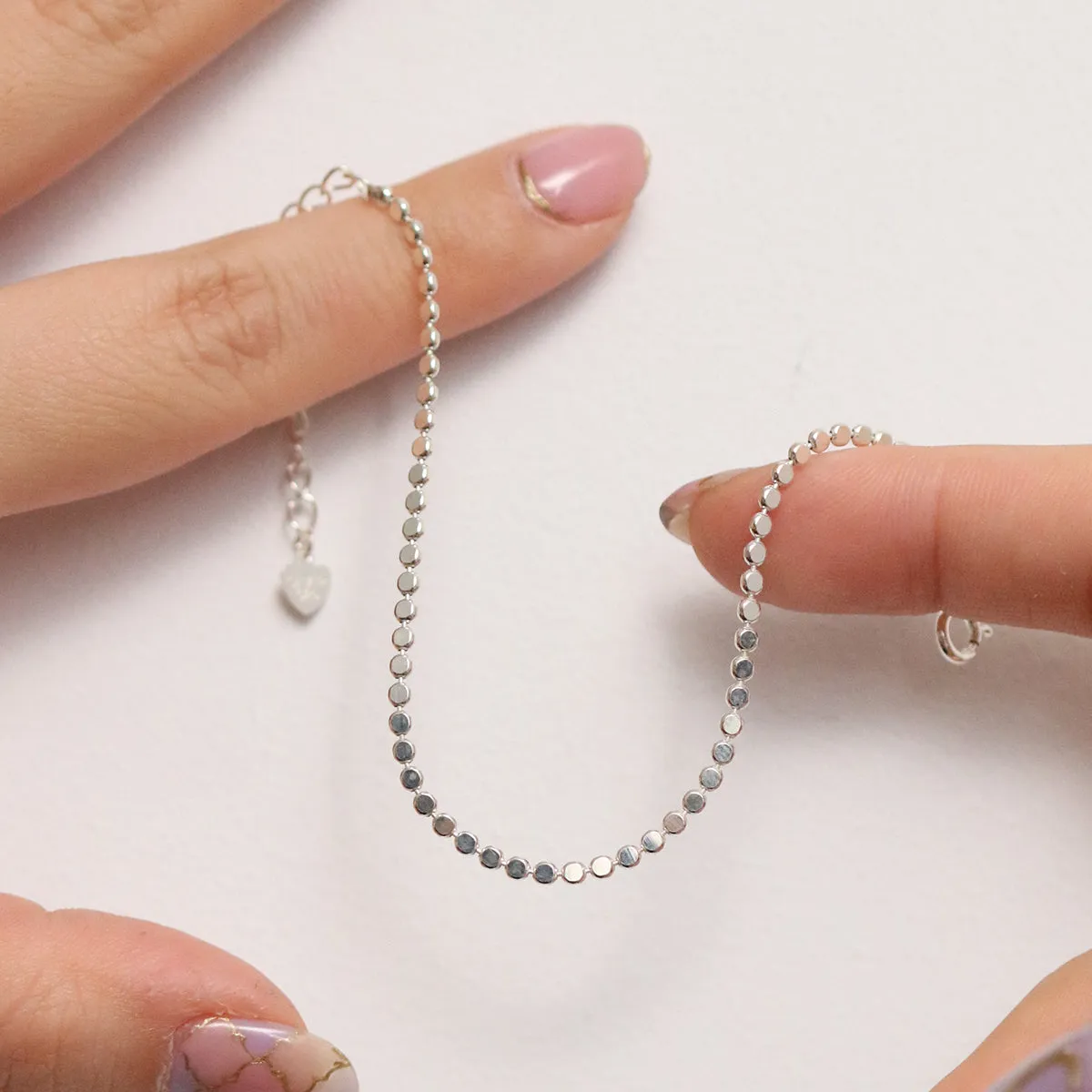 Dot heart bracelet sold by NABI LONDON product image thumbnail 2