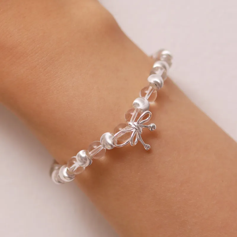 Beaded Bow Bracelet sold by NABI LONDON