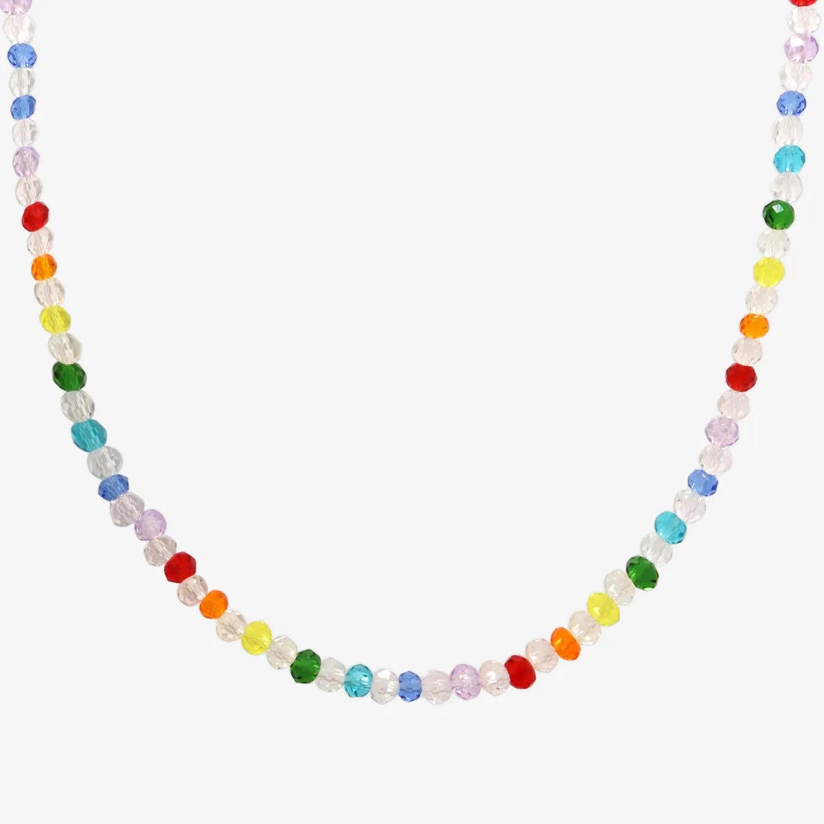 Rainbow beads necklace sold by NABI LONDON product image thumbnail 2