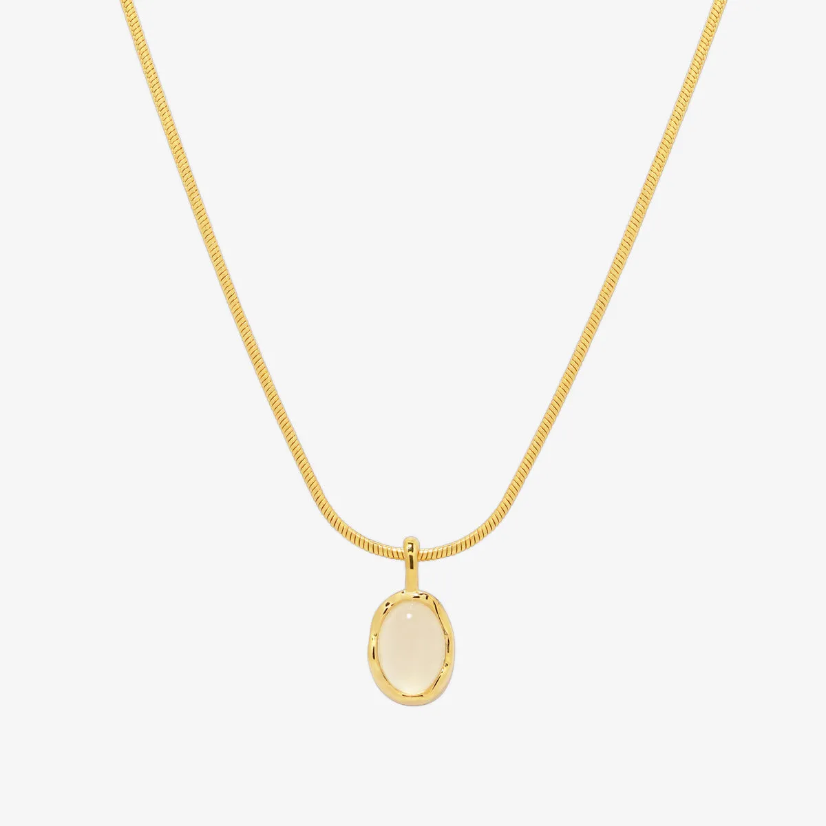 White moonstone necklace sold by NABI LONDON product image thumbnail 2