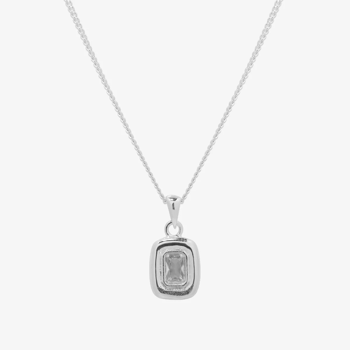 Square pendant necklace sold by NABI LONDON