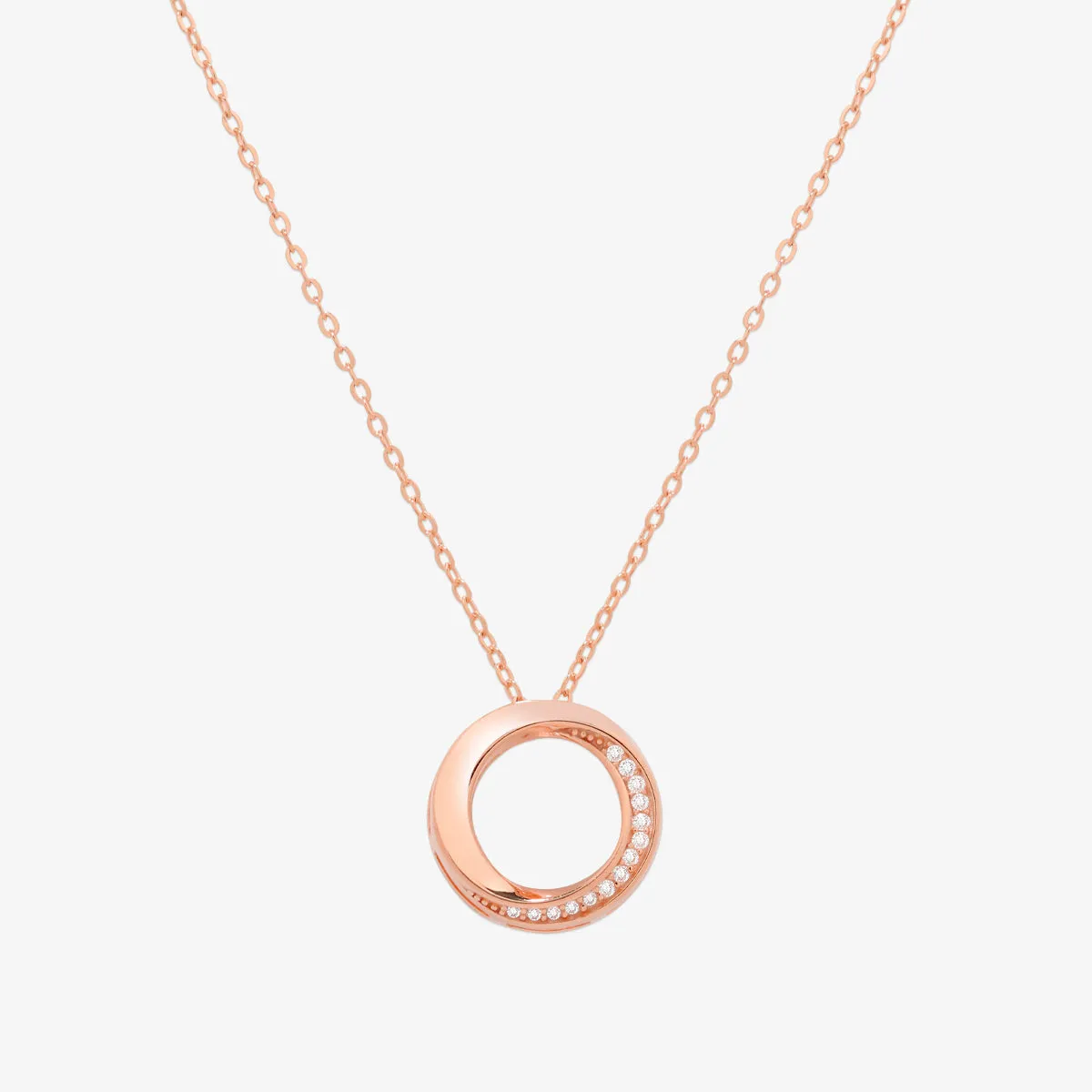 Circle cubic necklace sold by NABI LONDON product image thumbnail 3