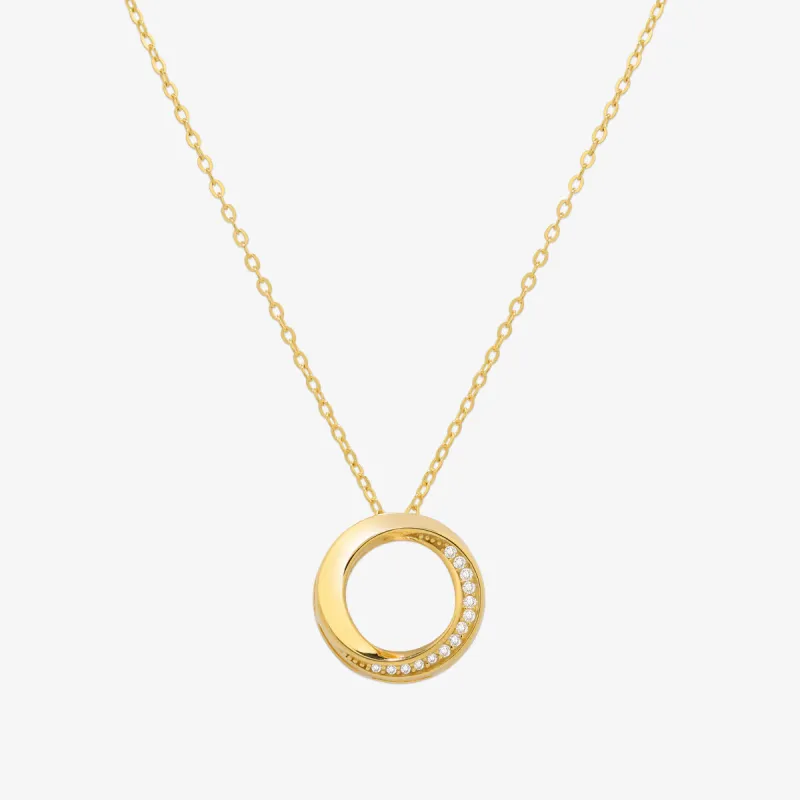 Circle cubic necklace sold by NABI LONDON