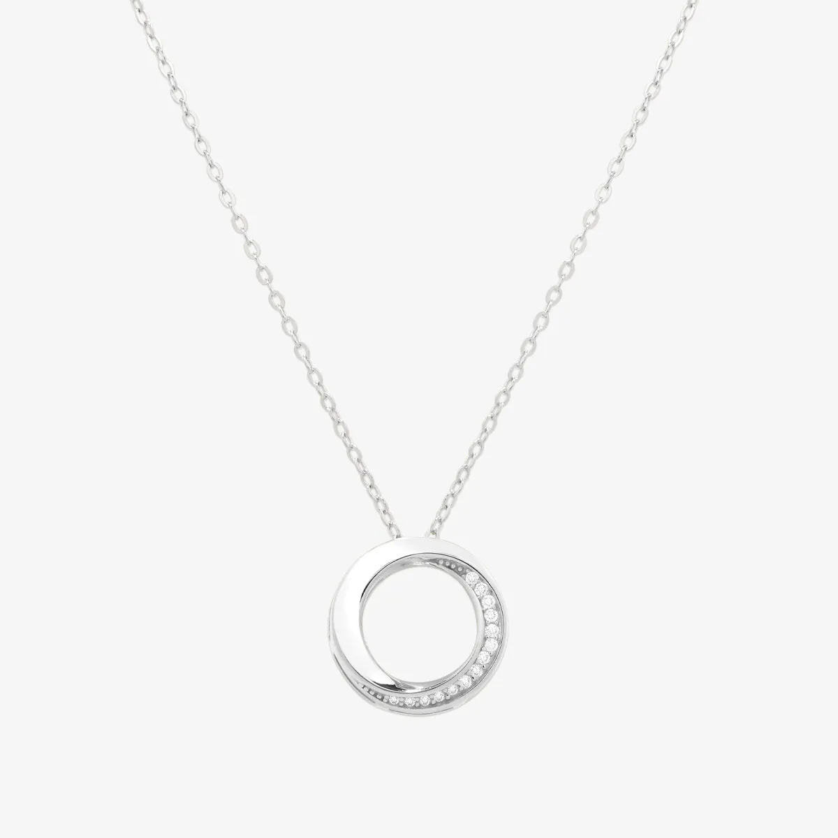 Circle cubic necklace sold by NABI LONDON product image thumbnail 2