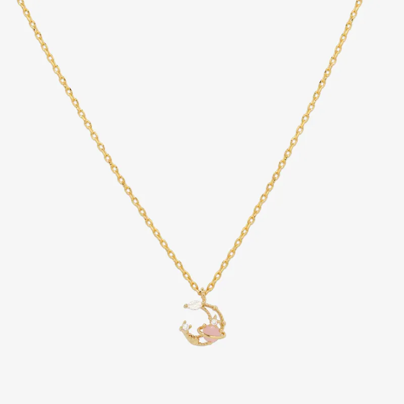 Moon cubic necklace sold by NABI LONDON