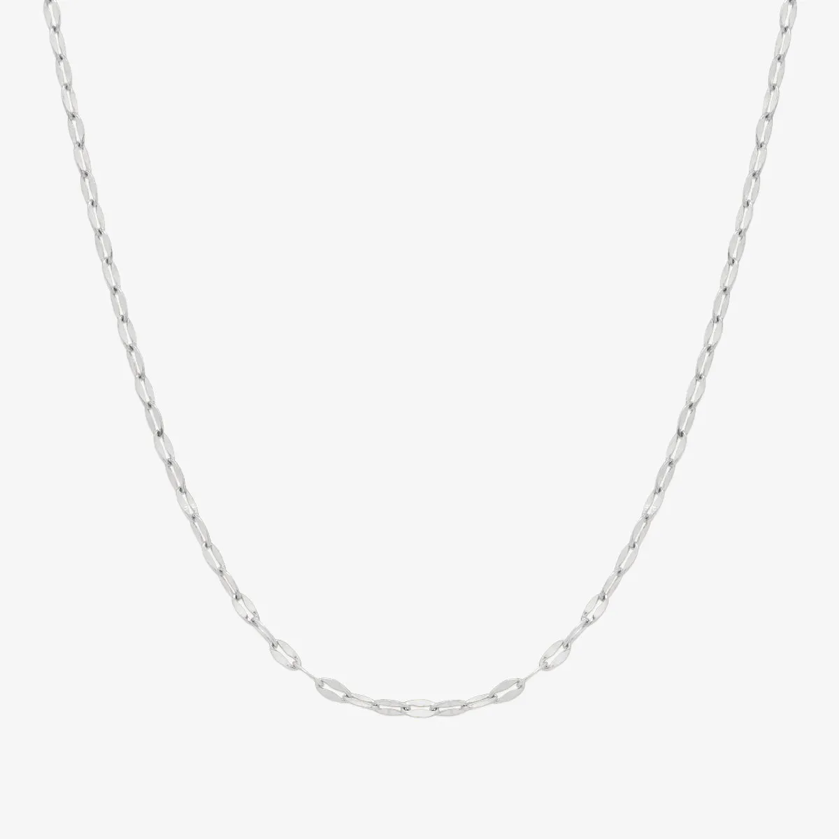 Thin oval chain necklace sold by NABI LONDON product image thumbnail 2