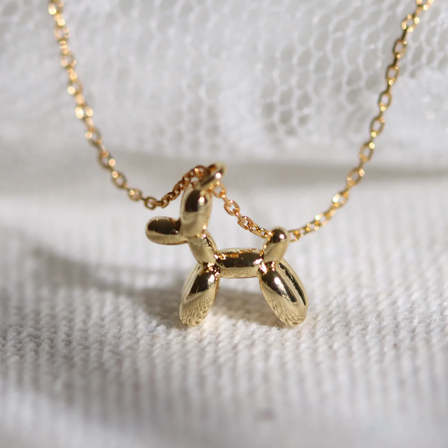 Balloon dog necklace sold by NABI LONDON product image thumbnail 2