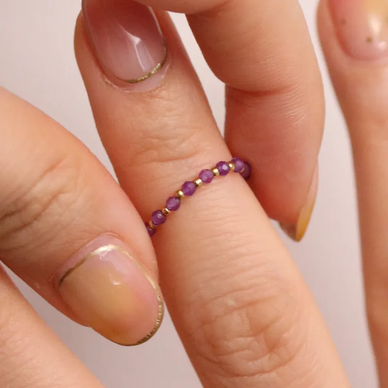 Stretched gemstone ring sold by NABI LONDON