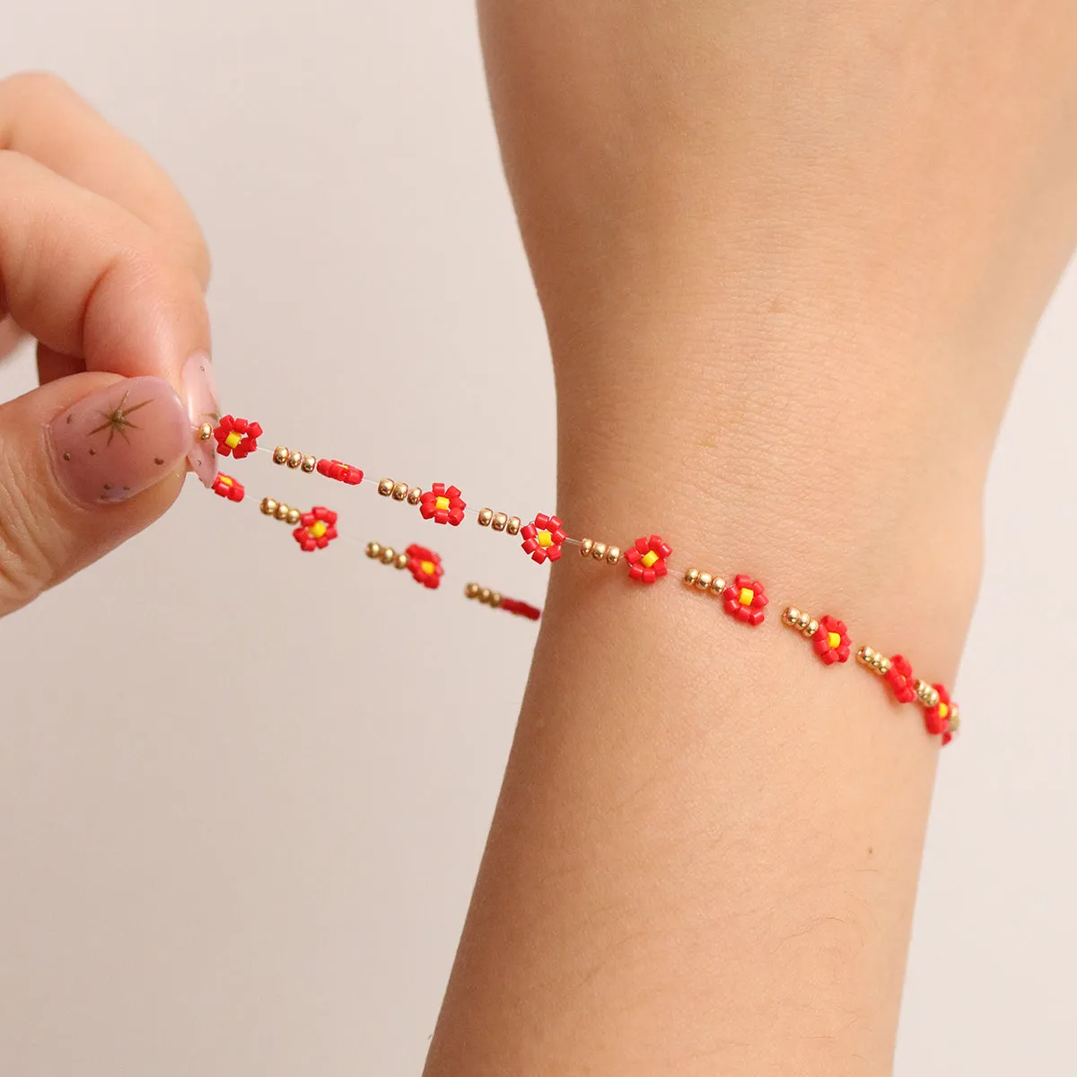 Flower Bracelet Handmade sold by NABI LONDON