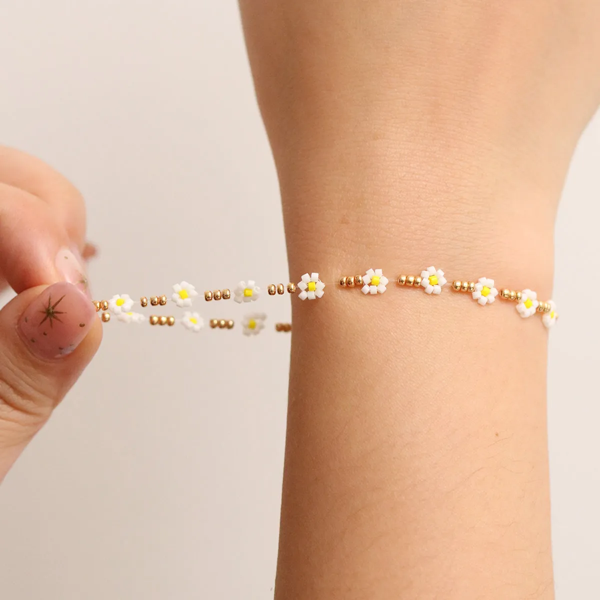 Flower Bracelet Handmade sold by NABI LONDON product image thumbnail 4