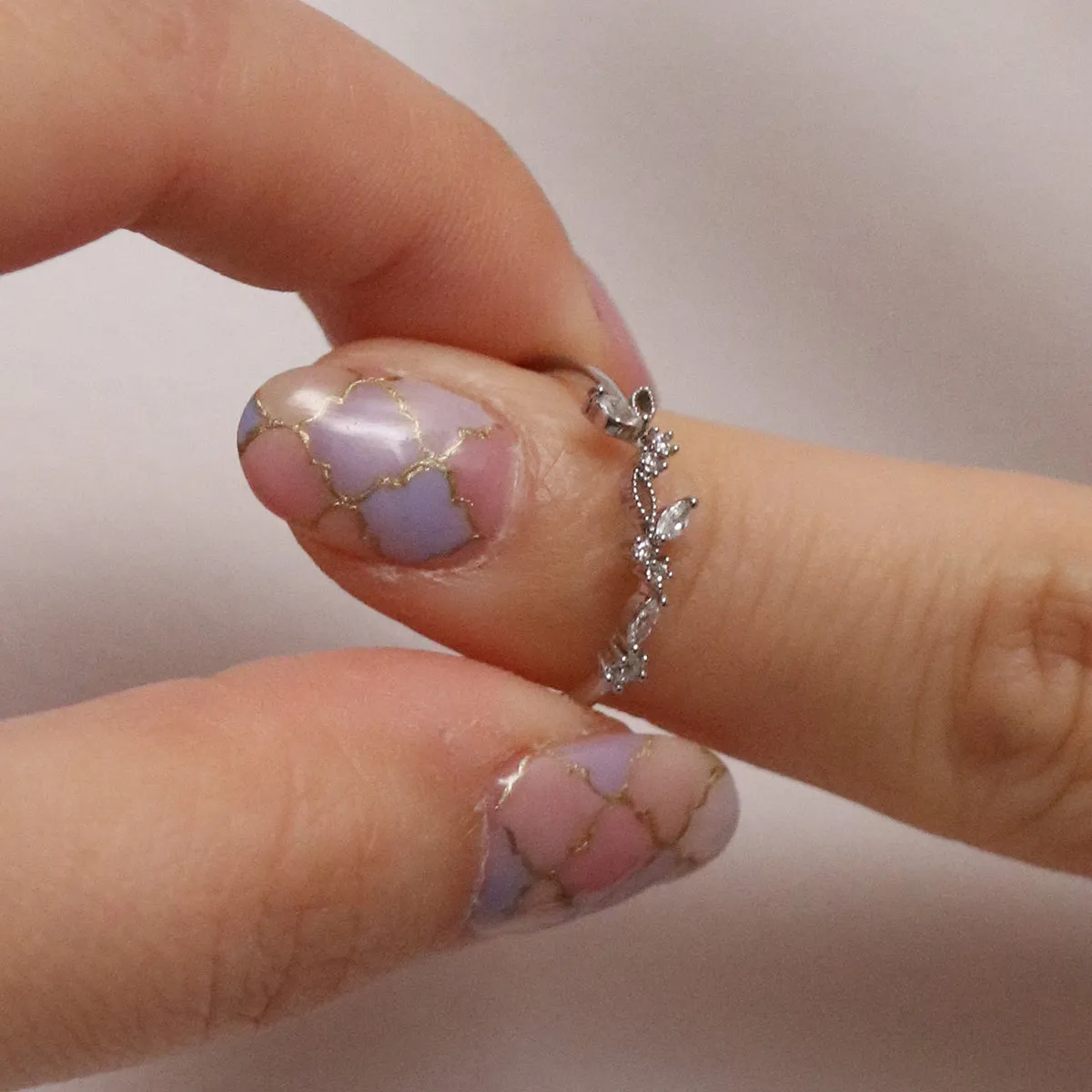 White Cubic branch ring sold by NABI LONDON product image thumbnail 4
