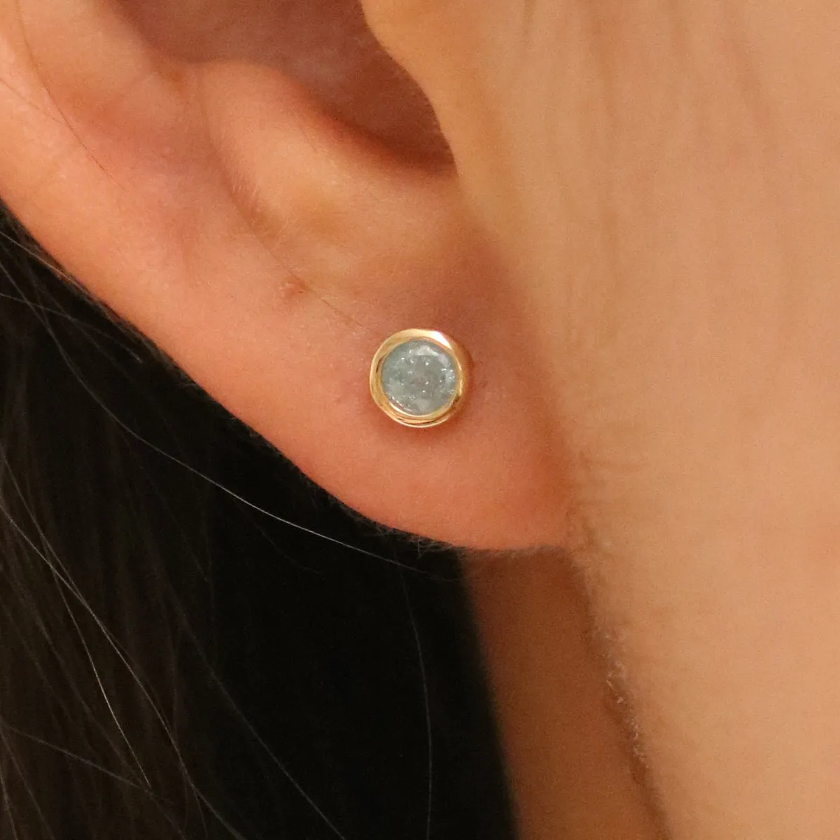 Aquamarine studs sold by NABI LONDON product image thumbnail 2