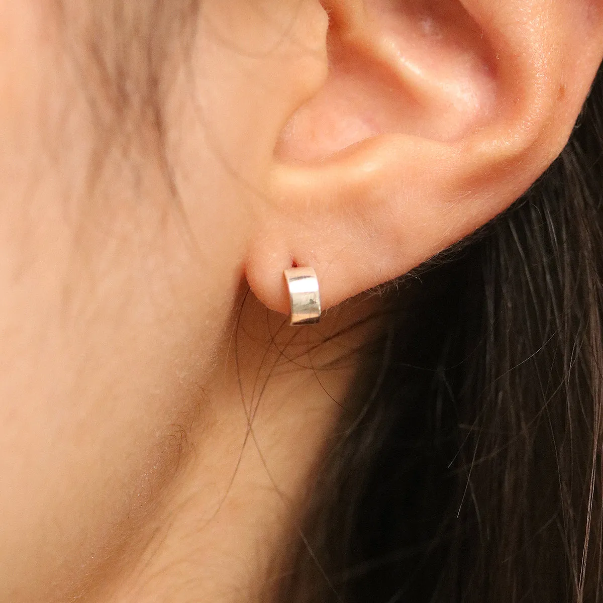 Bold Semi-Hoop Earrings sold by NABI LONDON product image thumbnail 3