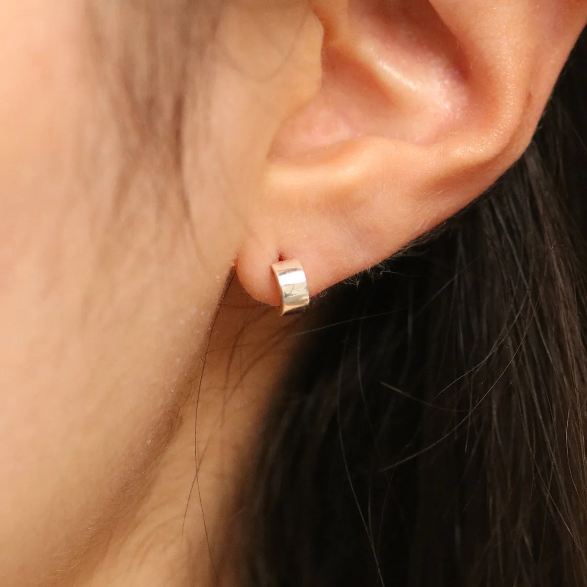 Bold Semi-Hoop Earrings sold by NABI LONDON product image thumbnail 2