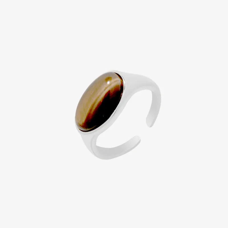 Tiger's eye ring sold by NABI LONDON