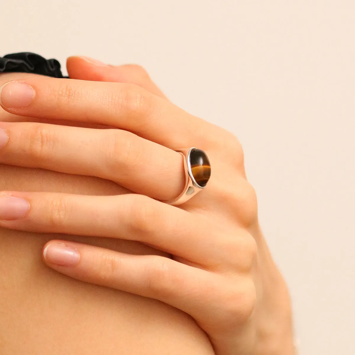 Tiger's eye ring sold by NABI LONDON product image thumbnail 2