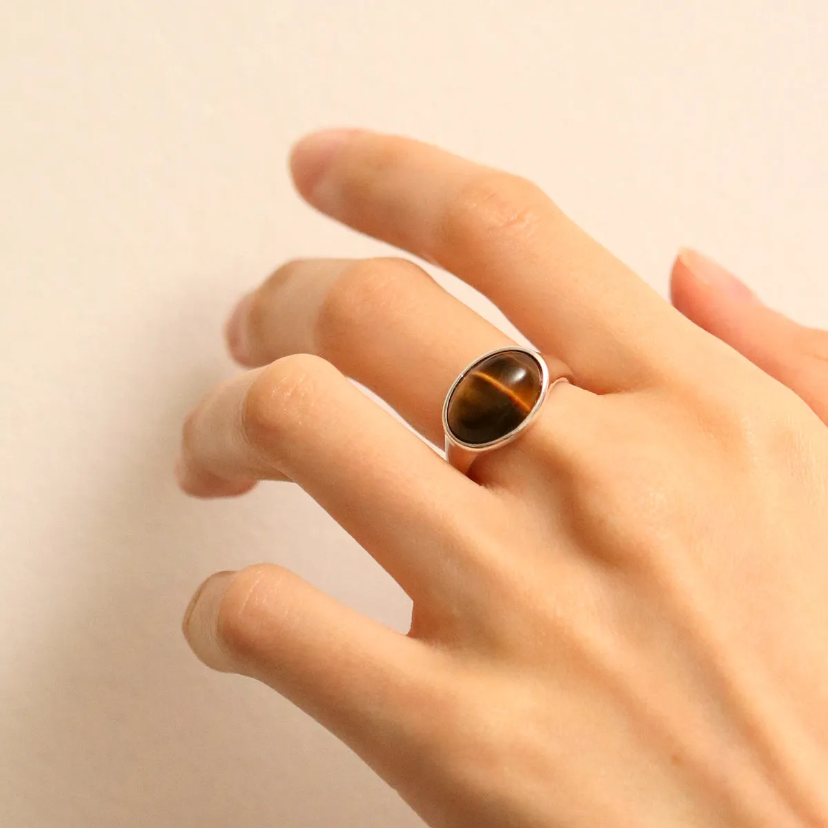 Tiger's eye ring sold by NABI LONDON product image thumbnail 4