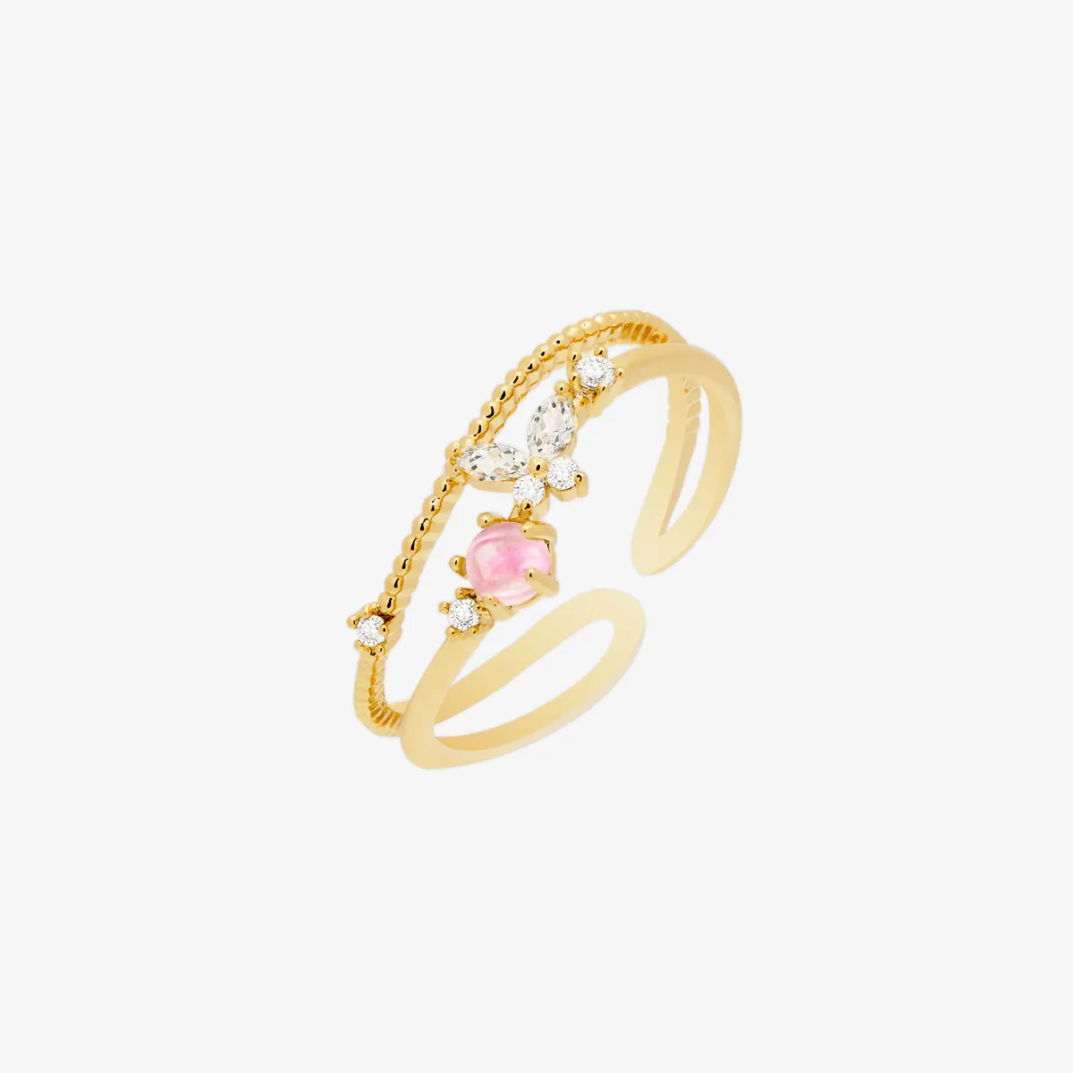 Pink butterfly ring sold by NABI LONDON